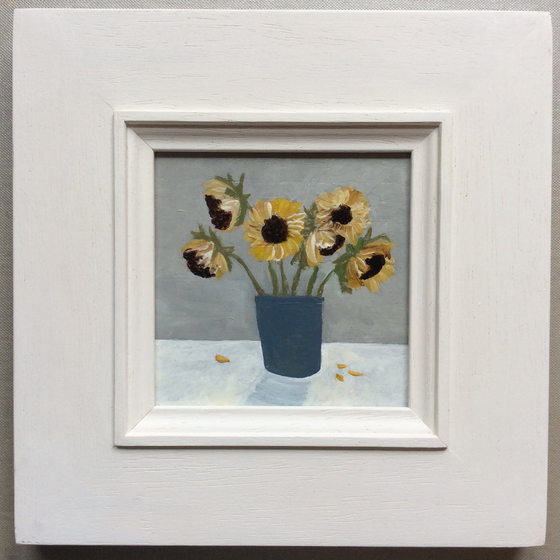 Mixed Media art on wood By Louise O’Hara  “Sunflowers”