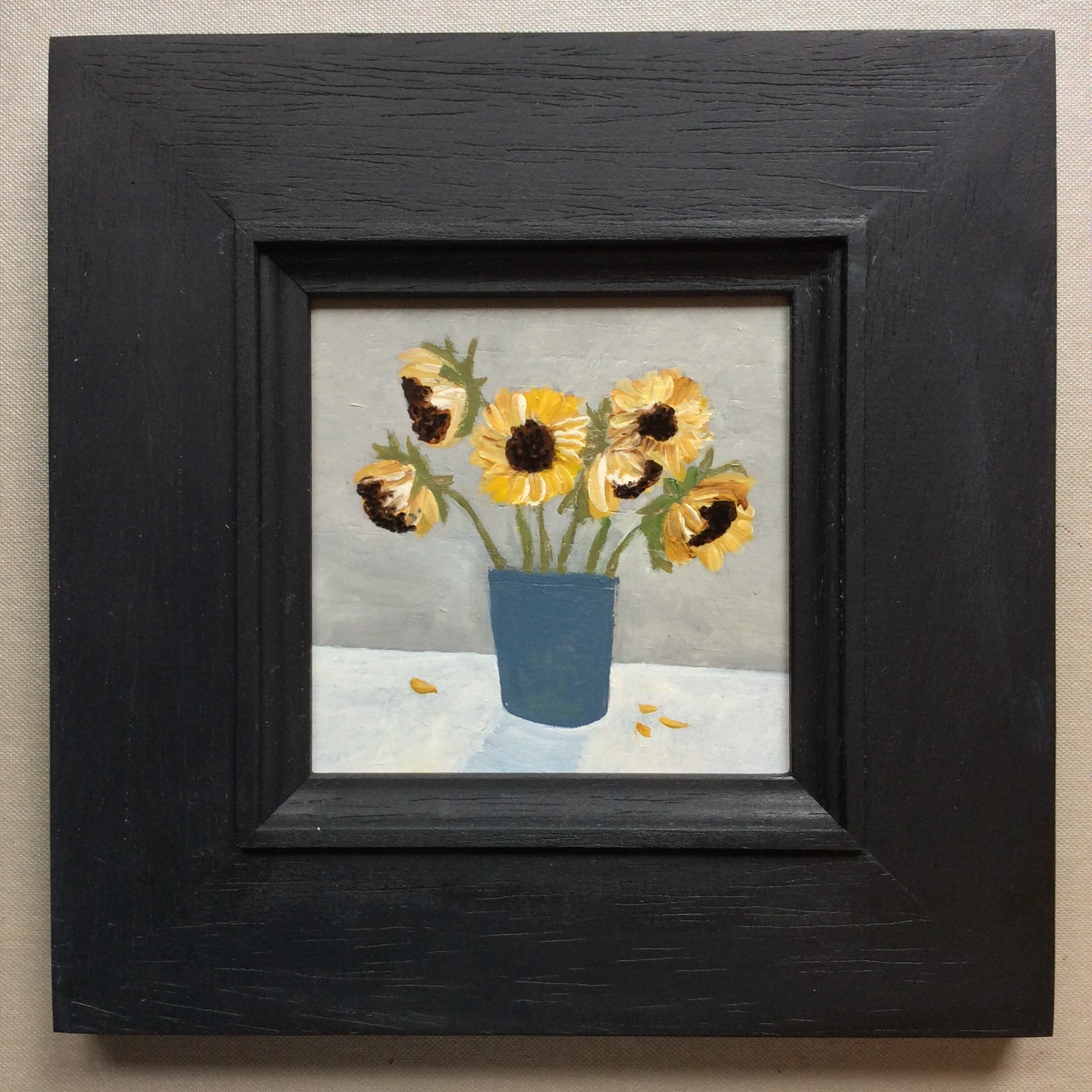 Mixed Media art on wood By Louise O’Hara  “Sunflowers”