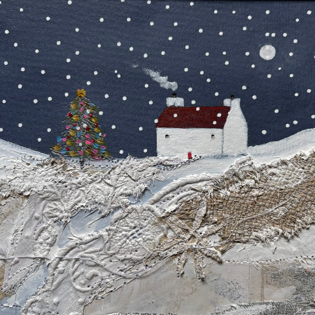 Mixed Media Art By Louise O'Hara “Snow, snow and more snow”