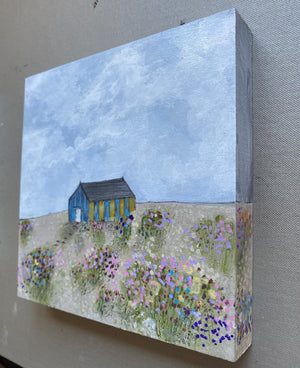Mixed Media art on wood By Louise O’Hara “Coastal Dunes 1”