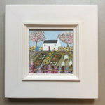 Mixed Media  art on wood By Louise O’Hara  “Allotment Cottage”