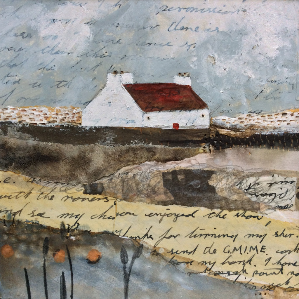Mixed Media Art By Louise O'Hara “Beyond the reeds”