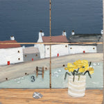 Mixed Media art on wood By Louise O’Hara  “Harbour View”