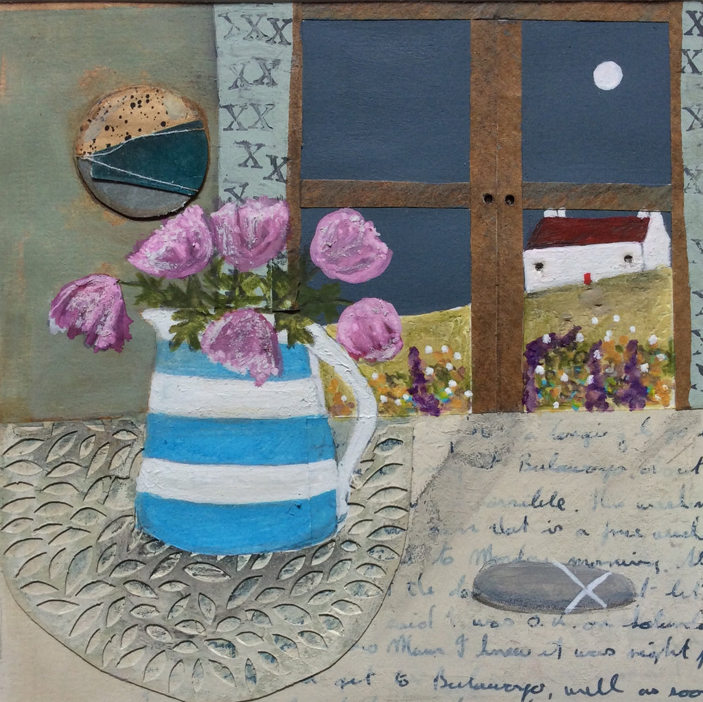 Mixed Media Art By Louise O'Hara “Waiting for another letter”