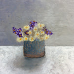 Mixed Media art on wood By Louise O’Hara  “Early Spring Flowers”