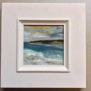 Mixed Media art on wood By Louise O’Hara  “coastal Twilight”