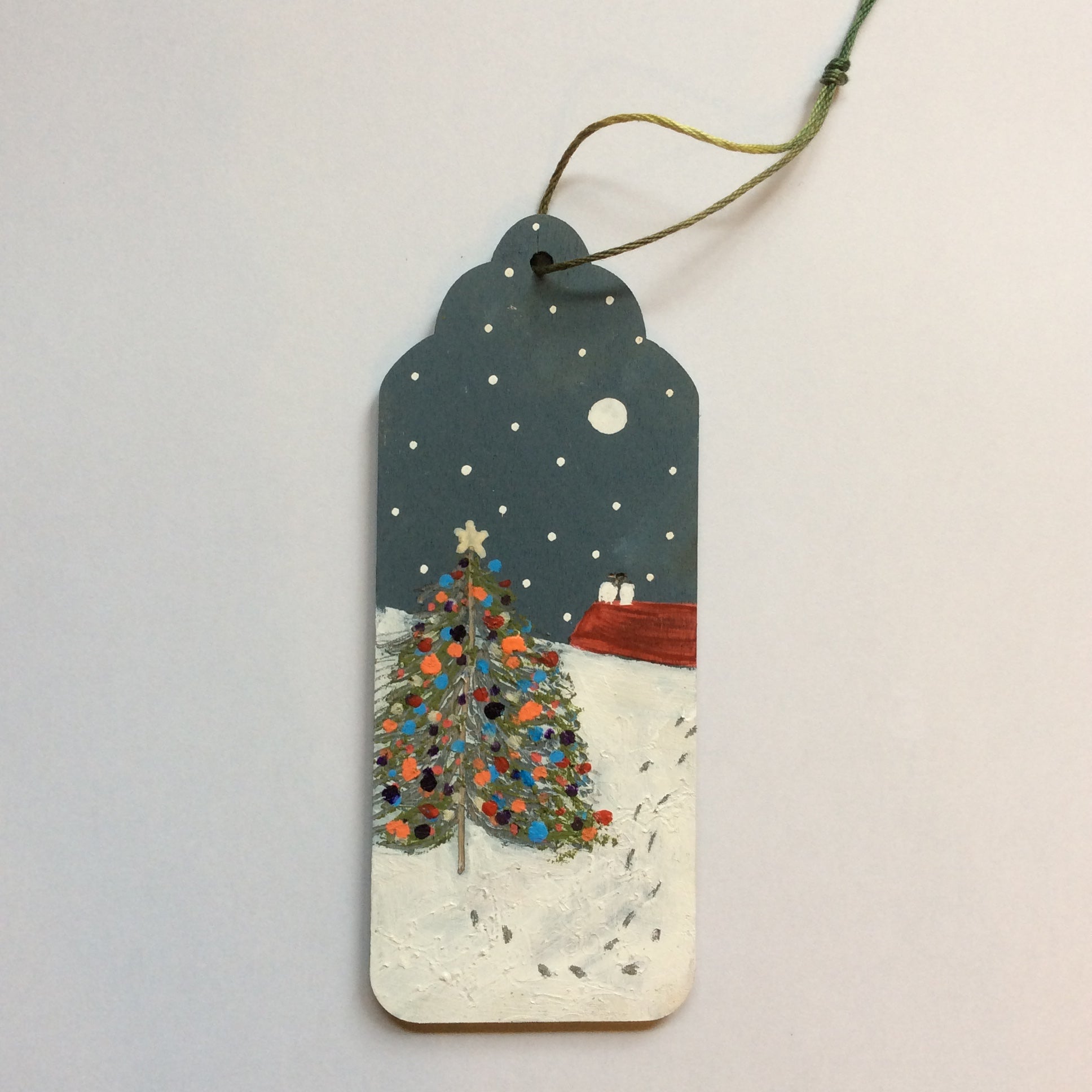 Mixed Media  art on wood By Louise O’Hara” Christmas Decoration”