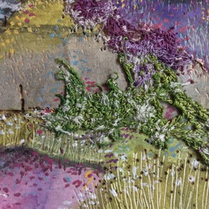 Mixed Media Art By Louise O'Hara - “A crop of Lavender”