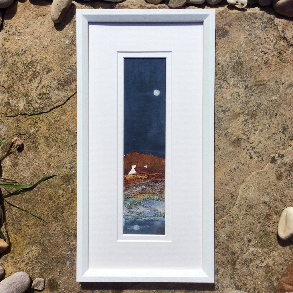 Mixed Media Art work by Louise O'Hara “Copper tones by the light of the moon"
