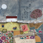 Mixed Media Art By Louise O'Hara “A patchwork garden”