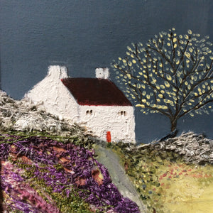 A Mixed Media Art work by Louise O'Hara “Heading up to the old farm”