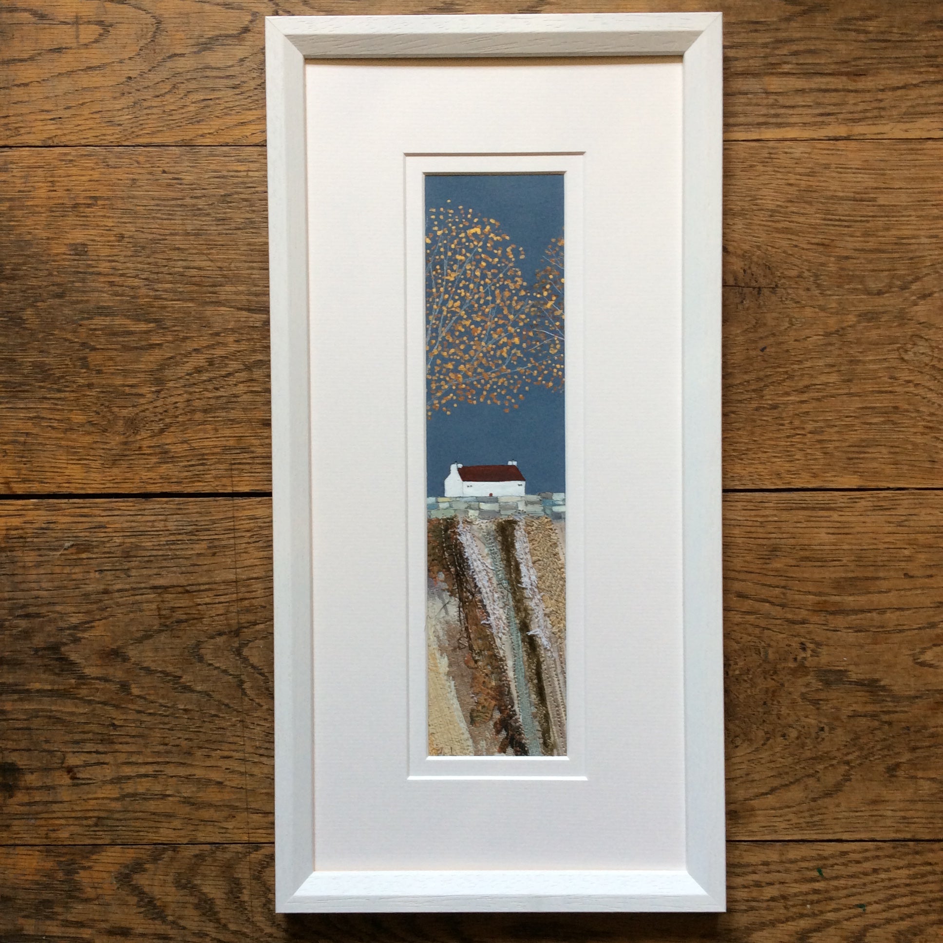 Mixed Media  art By Louise O’Hara “Golden leaves”