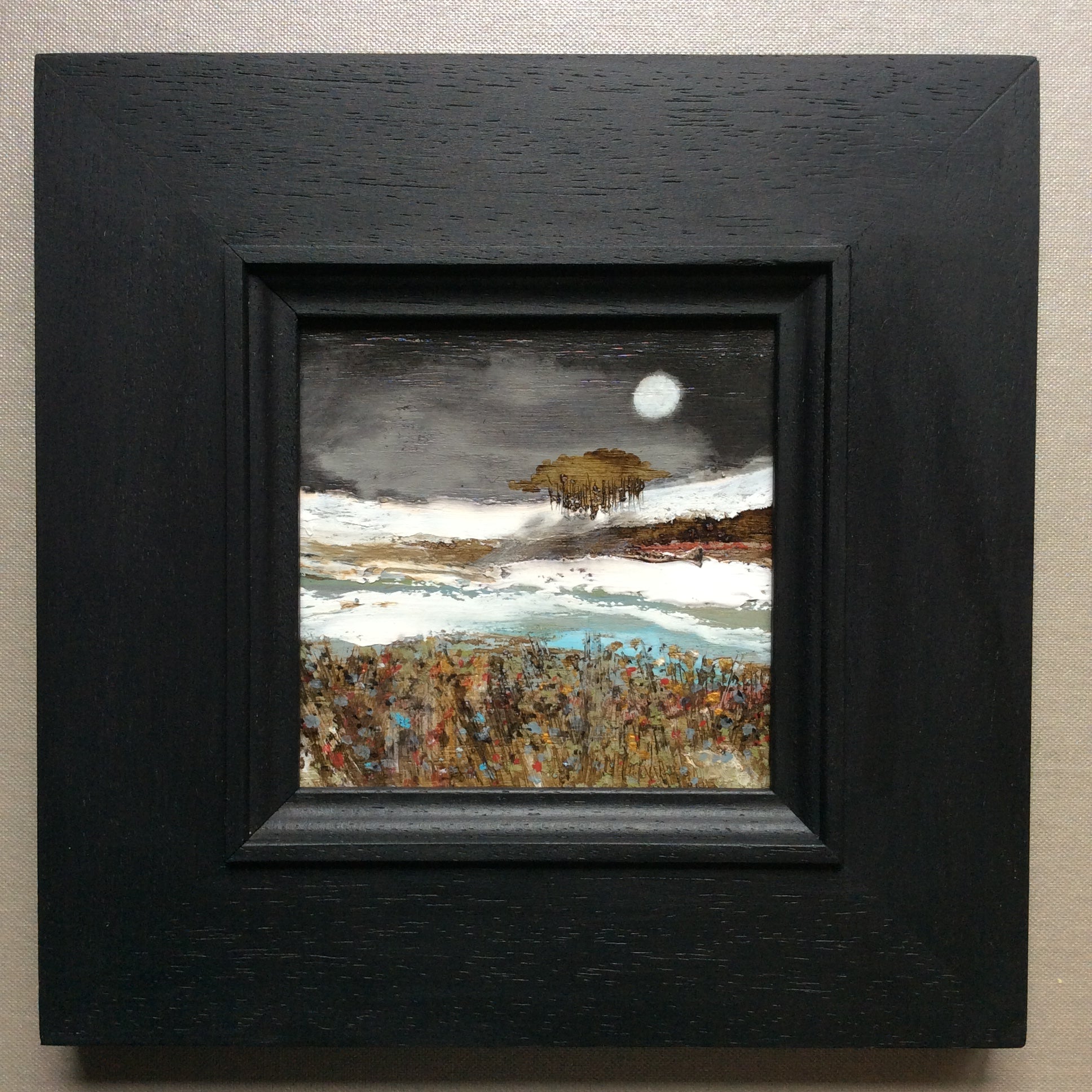 Mixed Media Art on wood By Louise O'Hara - "Evening Light”