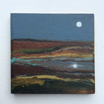 Mixed Media Art on wood By Louise O'Hara - "Reflections on an Autumn brook”