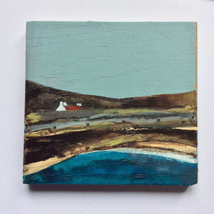 Mixed Media Art on wood By Louise O'Hara - "West Coast view”