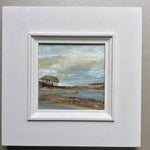 Mixed Media art on wood By Louise O'Hara - "Lavender Tarn”