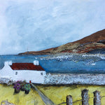 Mixed Media Art work by Louise O'Hara "The lighthouse in the distance"