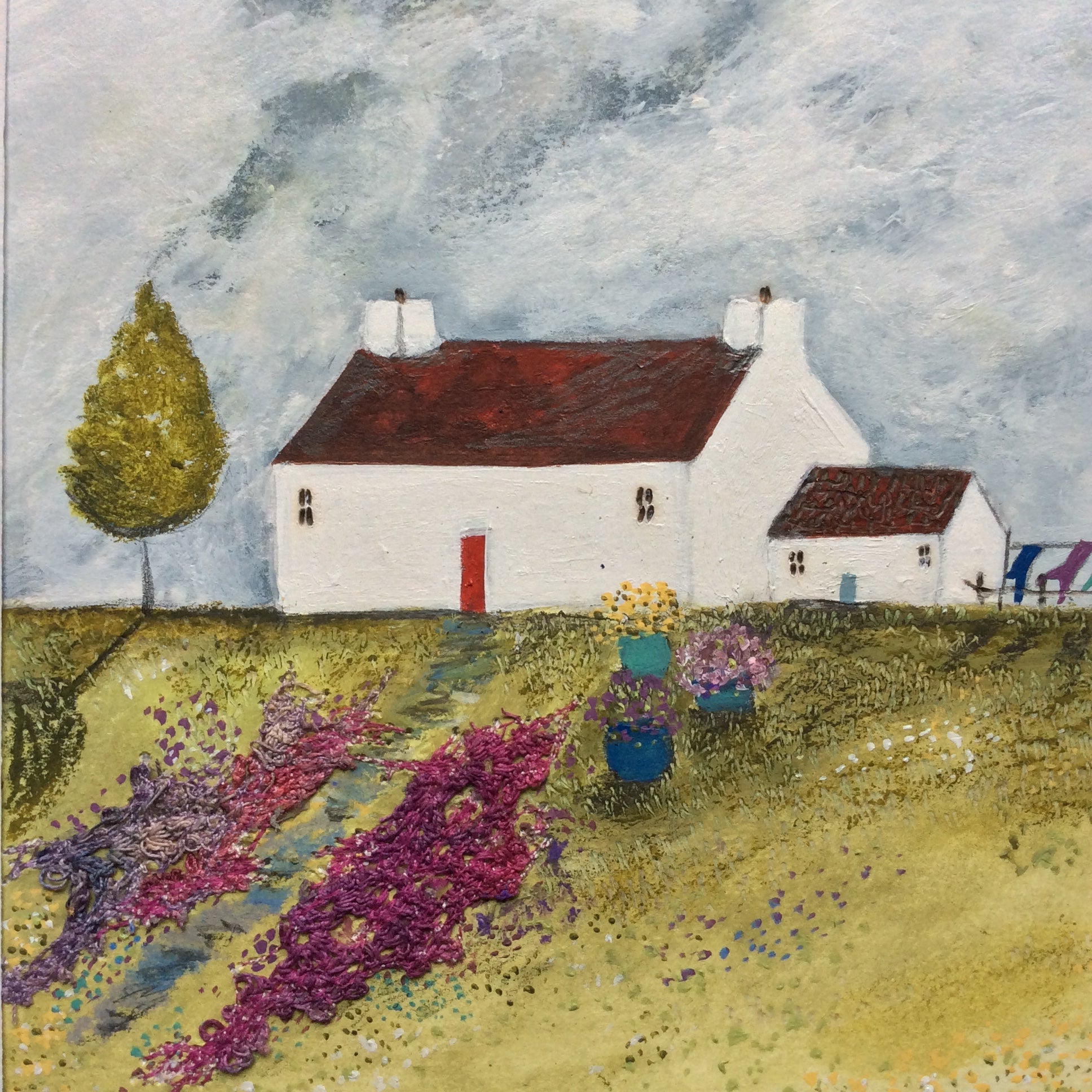 Mixed Media Art By Louise O'Hara - “A calm breeze blew from the West”