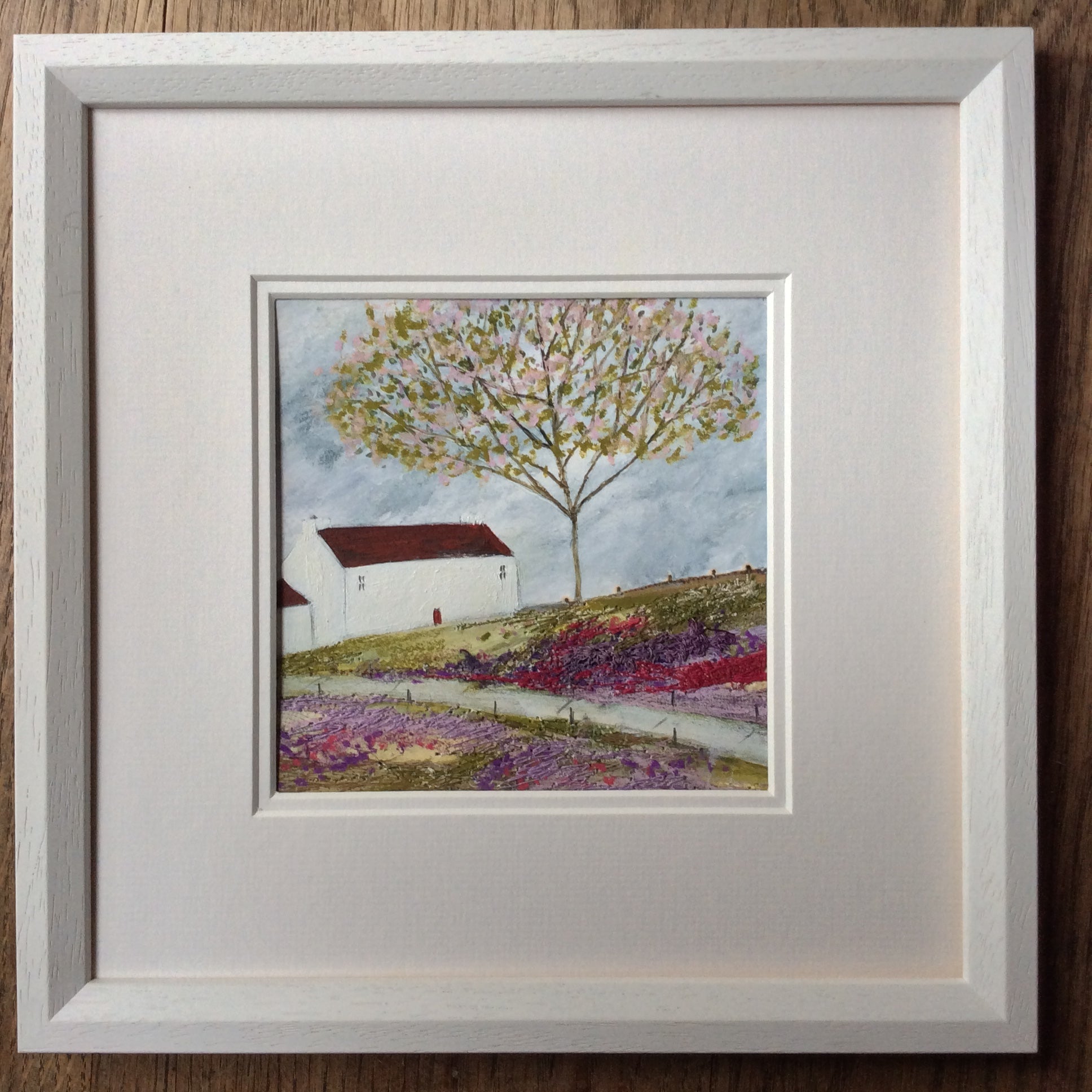 Mixed Media Art print work by Louise O'Hara "A rather large cherry blossom”