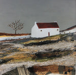 Mixed Media Art By Louise O'Hara “A Lonely Tree”