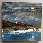 Mixed Media Art on wood By Louise O'Hara - "A break in the storm”