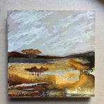 Mixed Media Art on wood By Louise O'Hara - "Autumn Lakes”