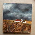 Mixed Media Art on wood By Louise O'Hara - "Autumn Storm”