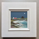 Mixed Media art on wood By Louise O'Hara - "A Moonlit Cove”