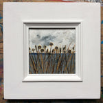 Mixed Media Art on wood By Louise O'Hara - "Calm amongst the reeds”