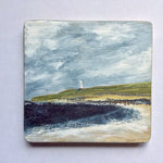 Mixed Media Art on wood By Louise O'Hara - "Lighthouse View”