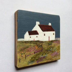 Copy of Mixed Media Art on wood By Louise O'Hara - "A little Cottage garden”
