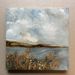 Mixed Media Art on wood By Louise O'Hara - "Fern View”