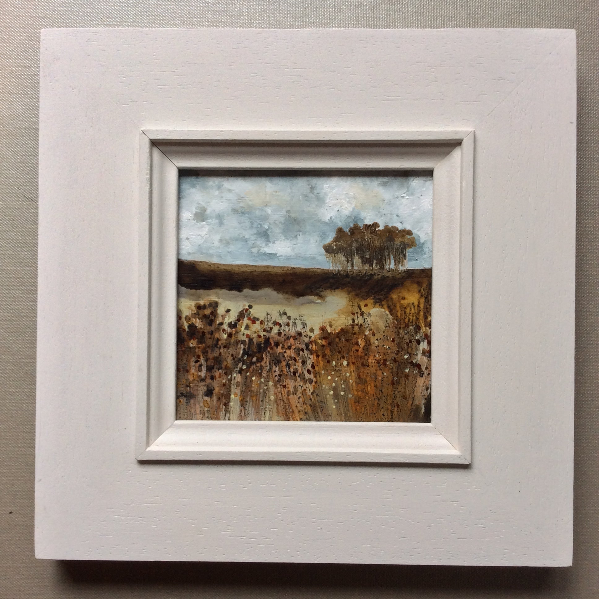 Mixed Media Art on wood By Louise O'Hara - "Grove Meadow"