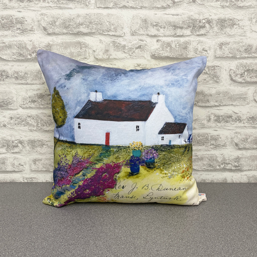 Homeware - Hand made cushion Cover "A calm breeze blew through Alford" (Cover only)