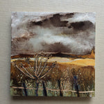 Mixed Media Art on wood By Louise O'Hara - "The arrival of Autumn”
